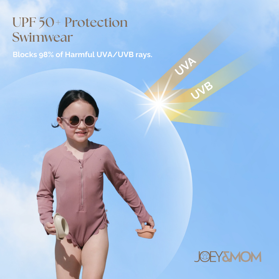 Kids UPF50+ Swimwear | Sun Protection Baby & Toddler Swimsuit - JOEY & MOM
