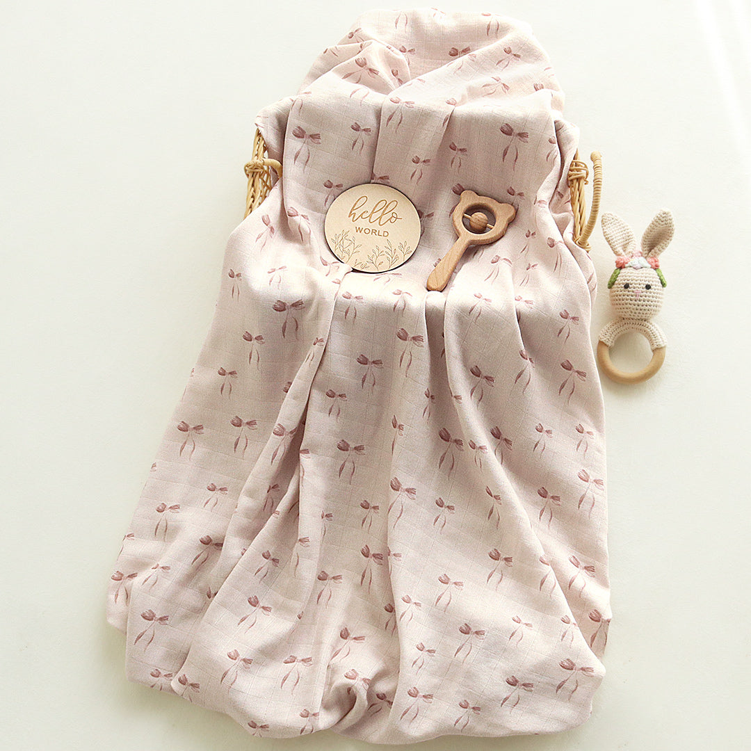 Swaddle - Blush Bows