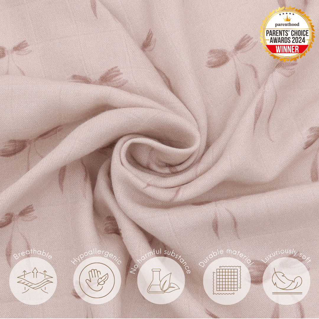 Swaddle - Blush Bows