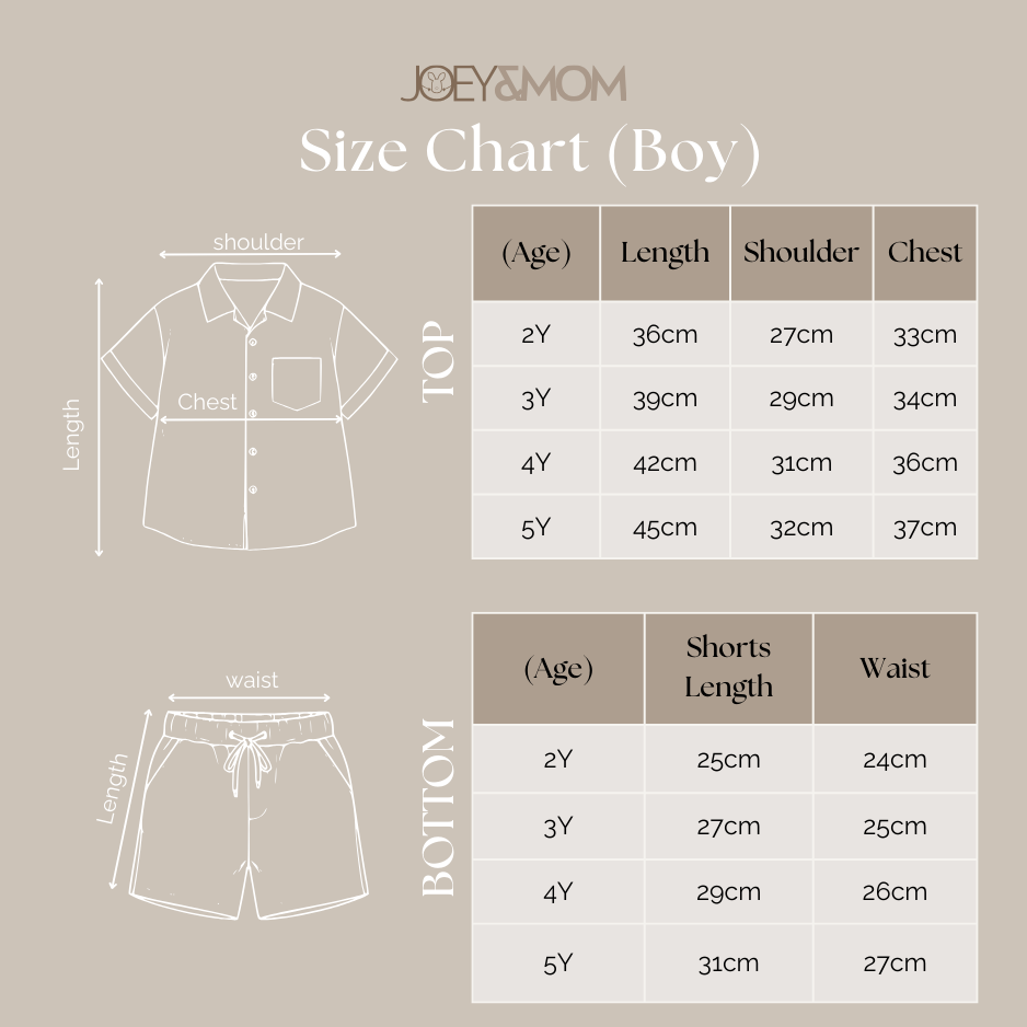 Joey&Mom Coastal Collection Kids Linen Outfit | Breathable Lightweight Linen Wear for Boys & Girls | Soft Comfortable Summer Kids Clothing | Eczema Friendly Daily Wear