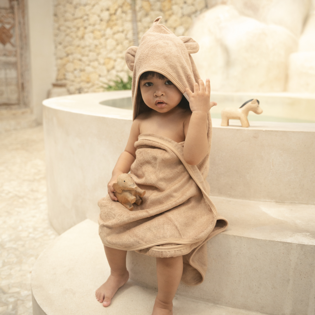 Hooded Towel - Sand