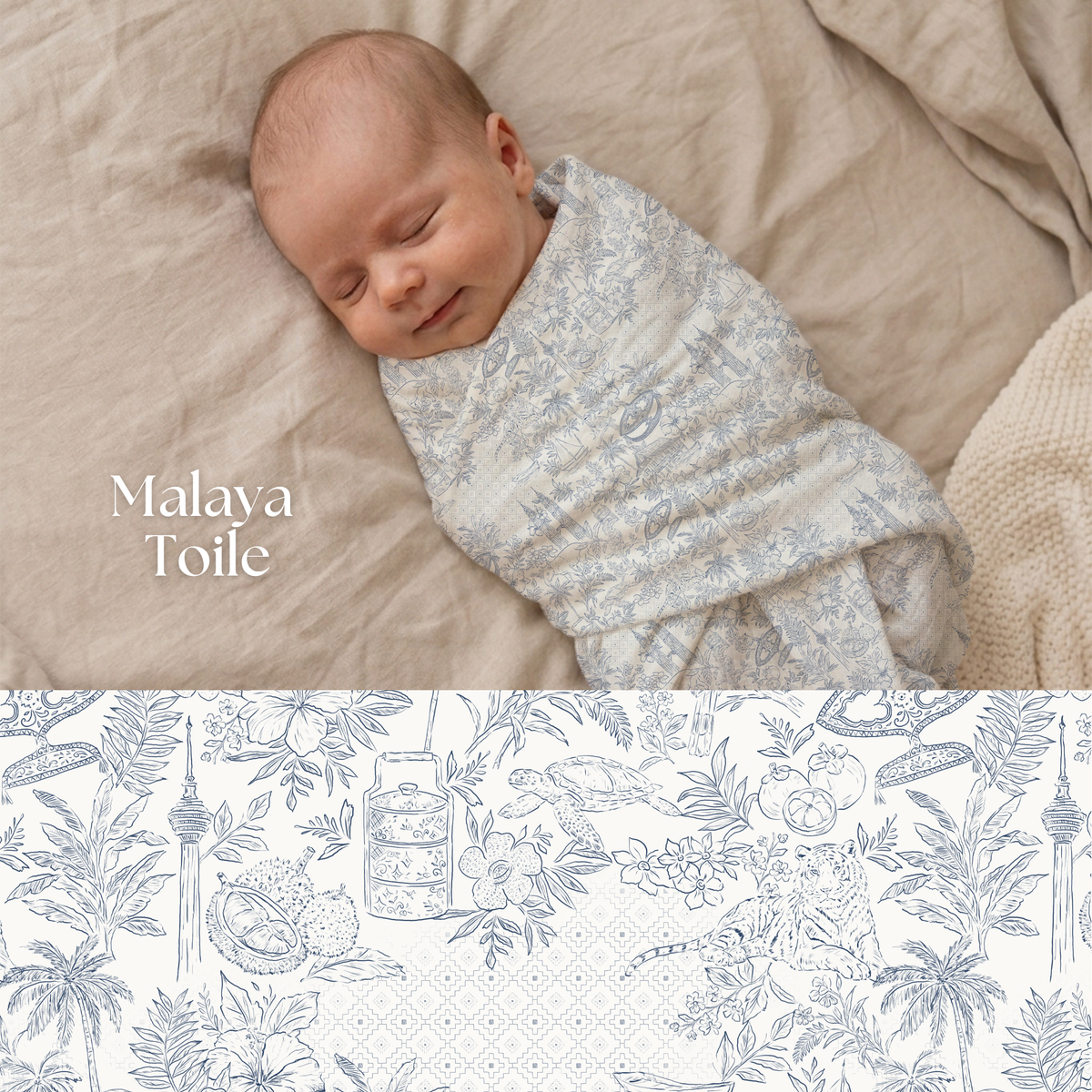 A Piece of Malaysia swaddle set bundle
