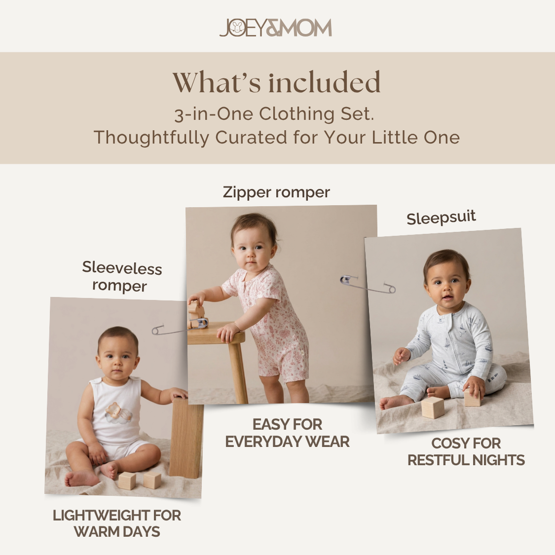 Baby Bamboo Cotton Clothing Set