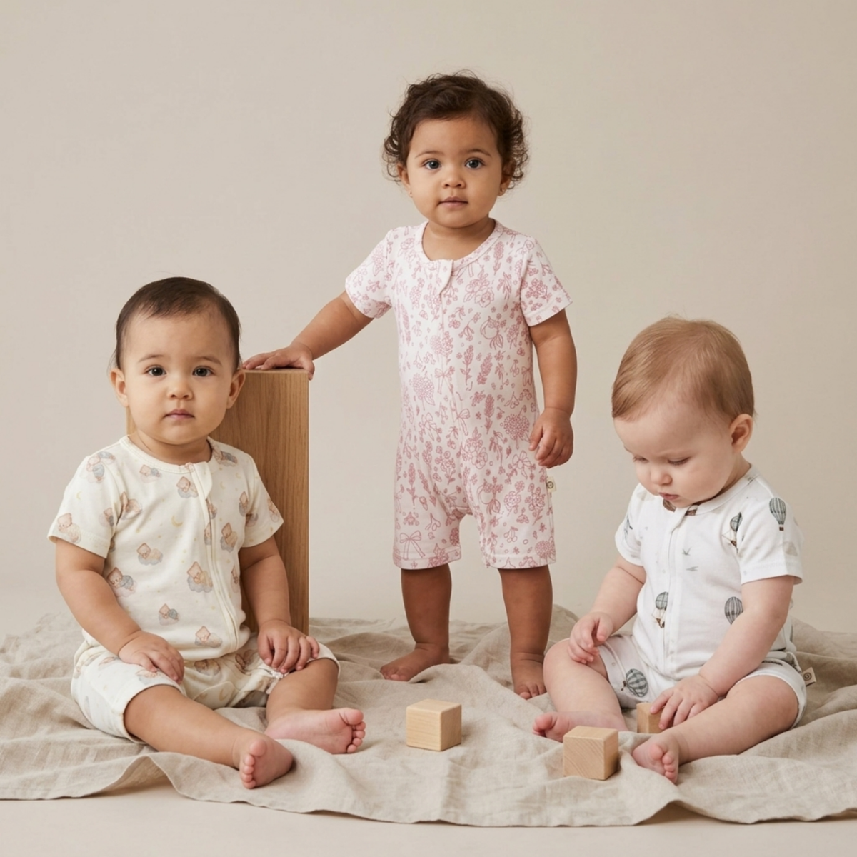 Short Sleeve Rompers