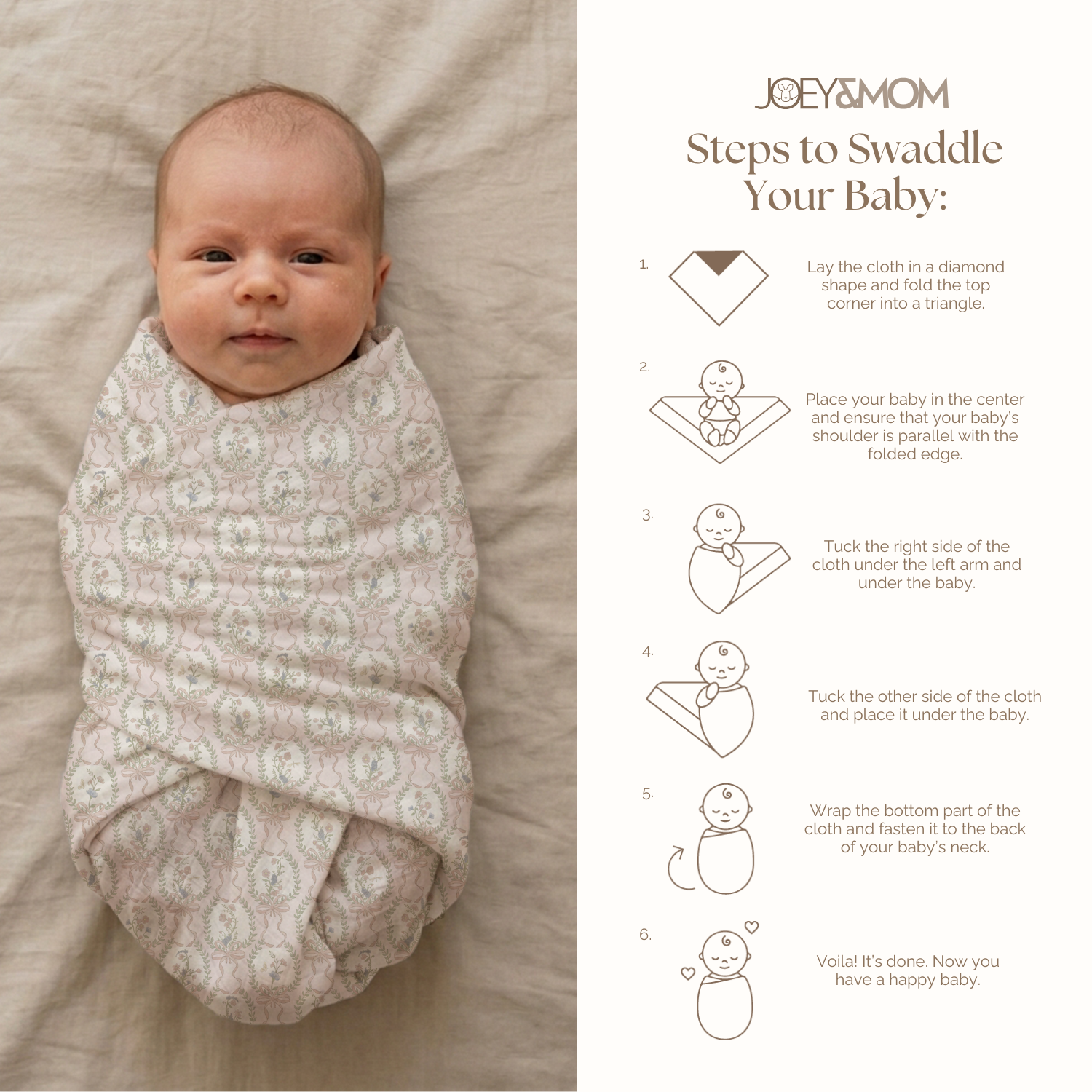 Organic Bamboo Muslin Swaddle