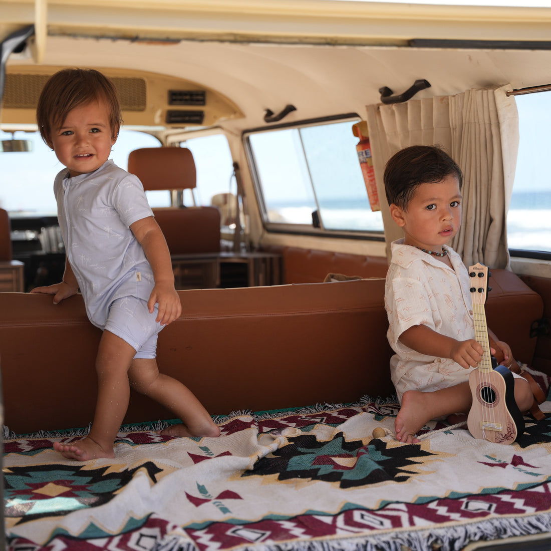 Zipper Romper - Sea Breeze