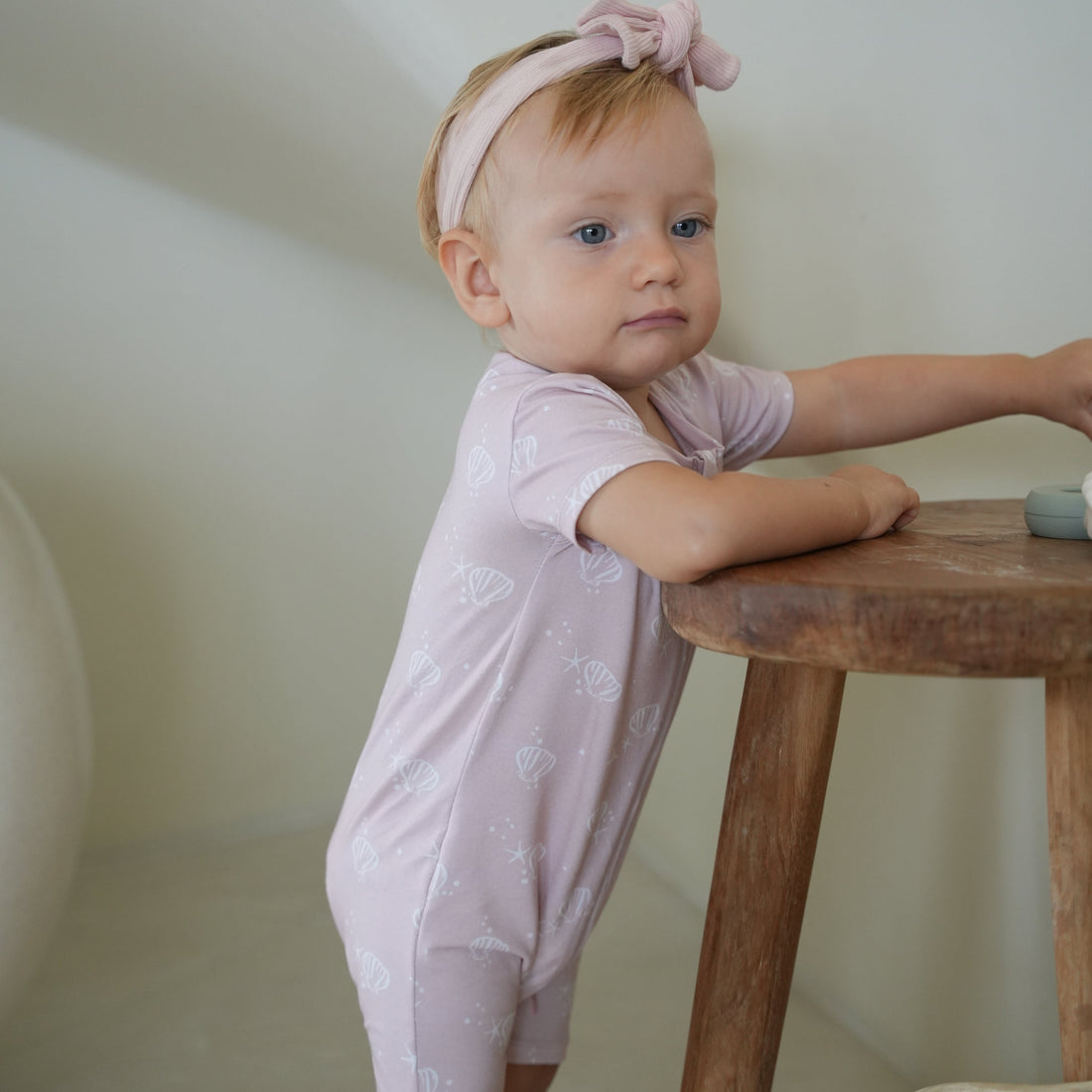 Zipper Romper - Pink Shores