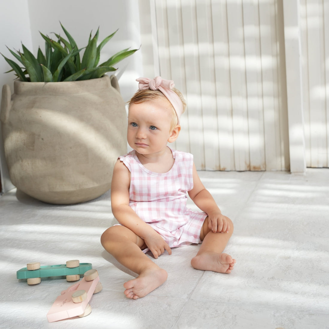 Sleeveless Romper - Maple Harvest