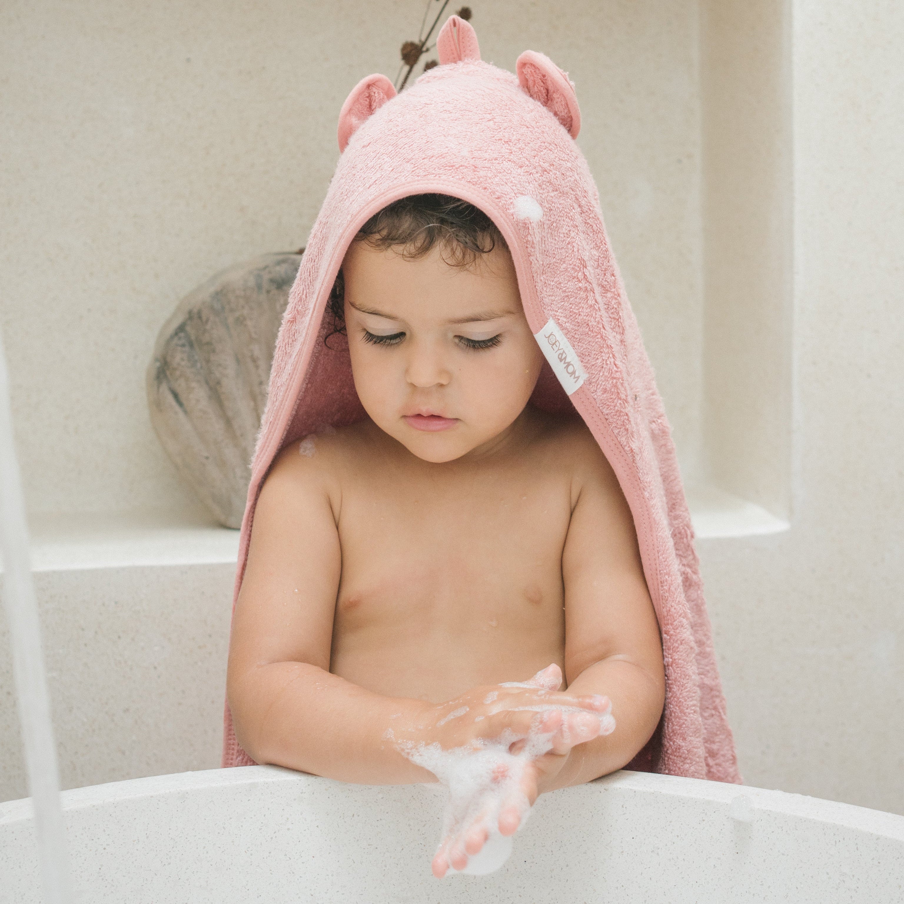 Hooded Towel - Blush Pink