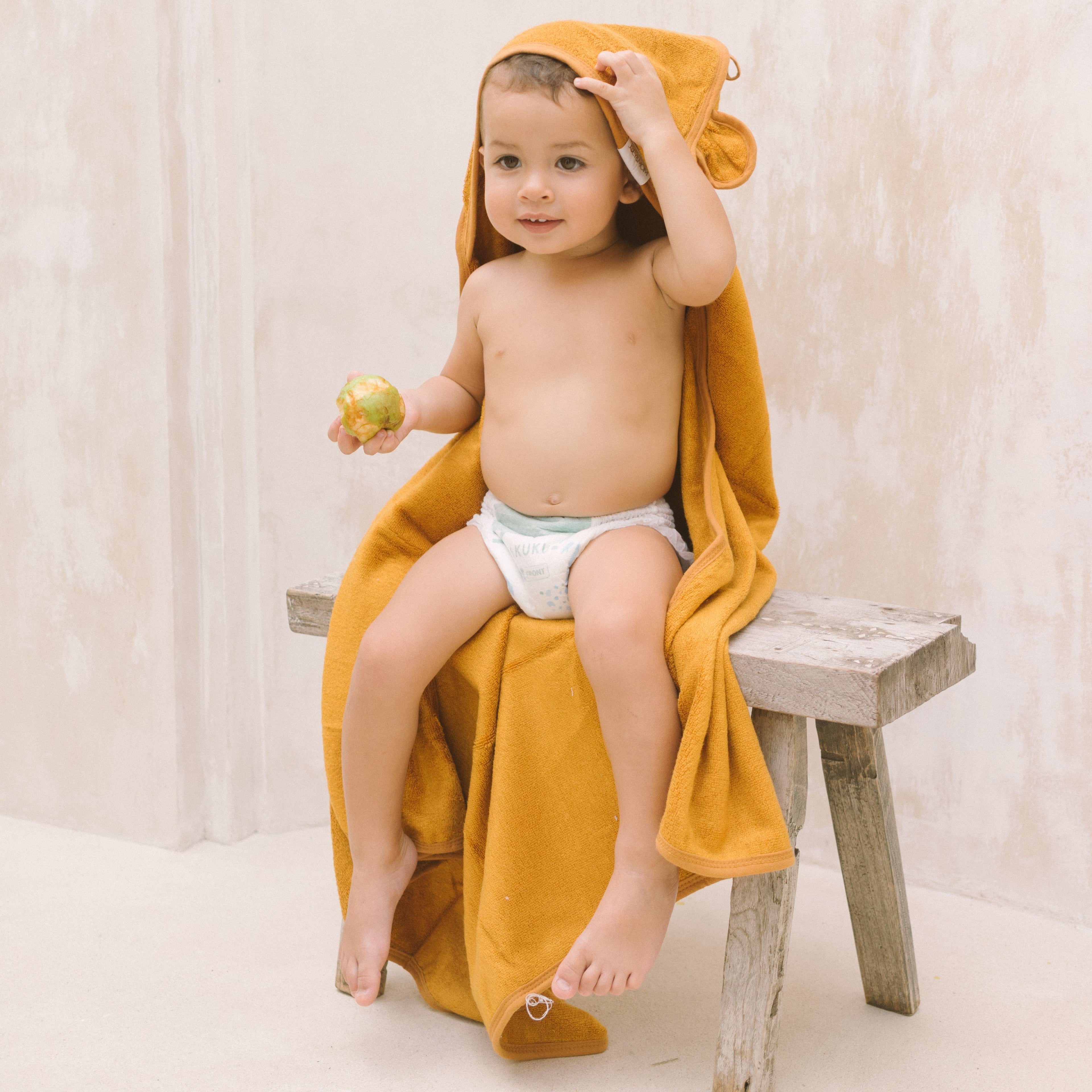Hooded Towel - Caramel