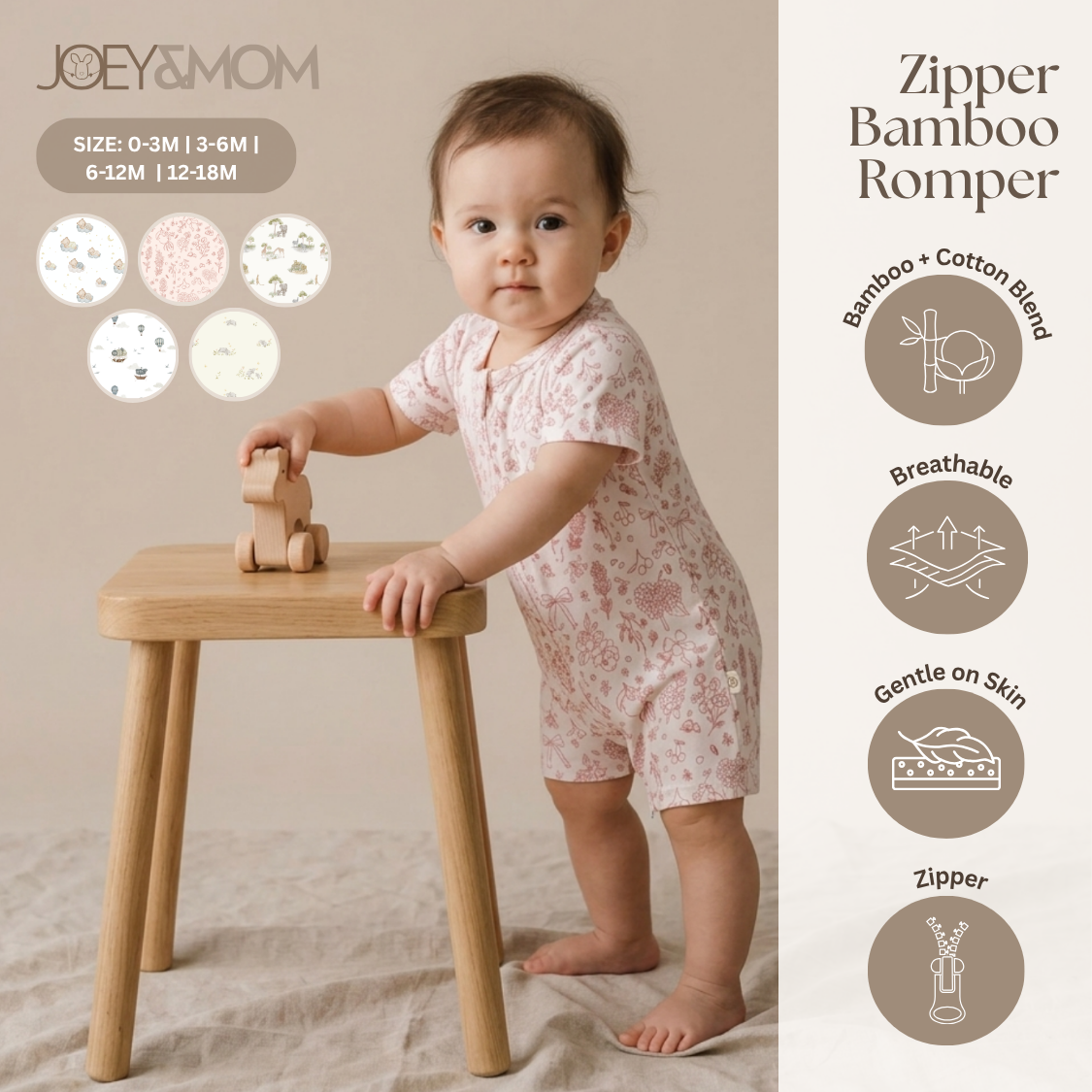 Short Sleeve Rompers