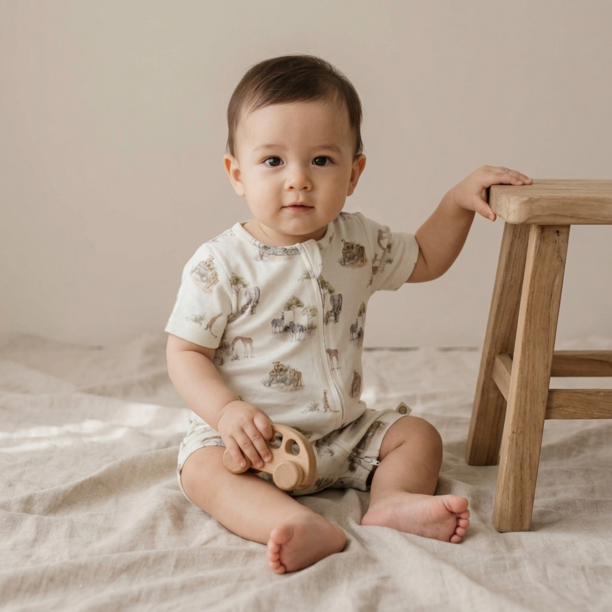Short Sleeve Rompers
