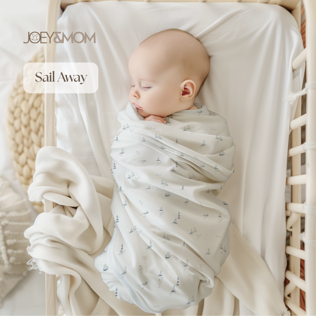 Organic Bamboo Muslin Swaddle Blanket - JOEY & MOM