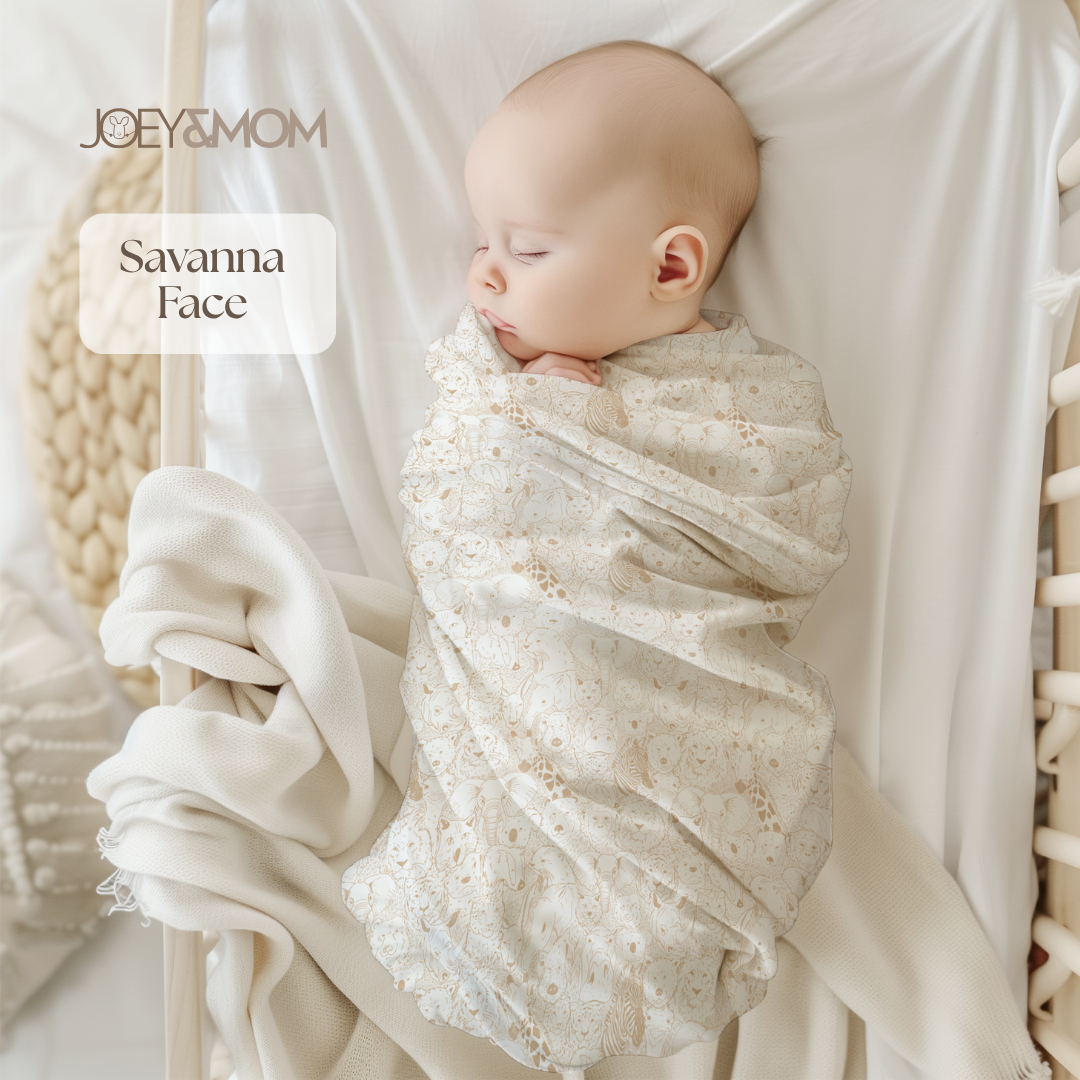 Organic Bamboo Muslin Swaddle Blanket - JOEY & MOM
