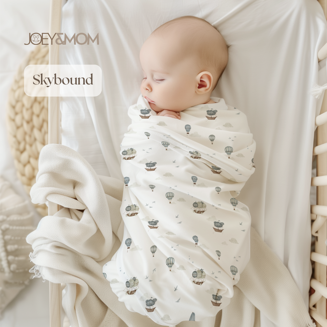 Organic Bamboo Muslin Swaddle Blanket - JOEY & MOM