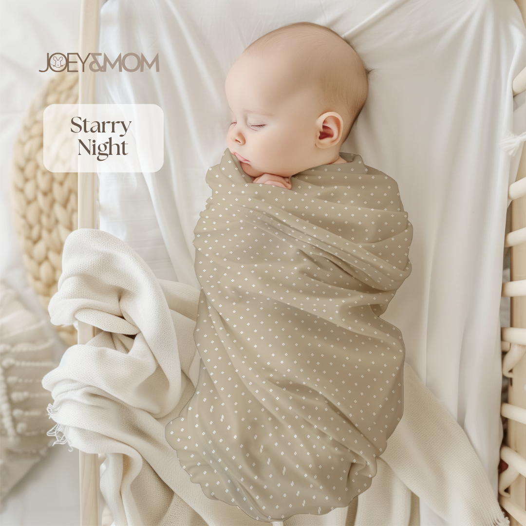 Organic Bamboo Muslin Swaddle Blanket - JOEY & MOM
