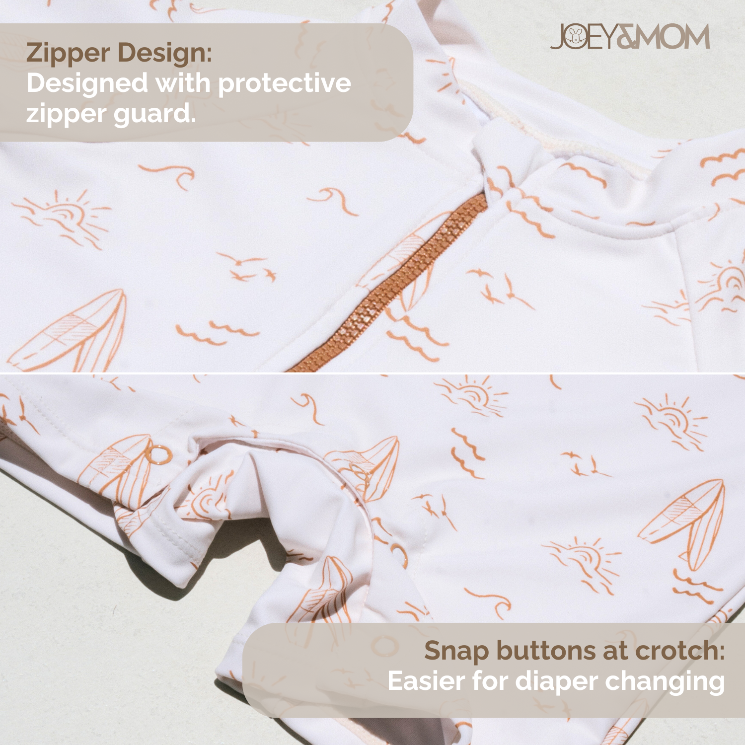 Kids UPF50+ Swimwear | Sun Protection Baby & Toddler Swimsuit - JOEY & MOM