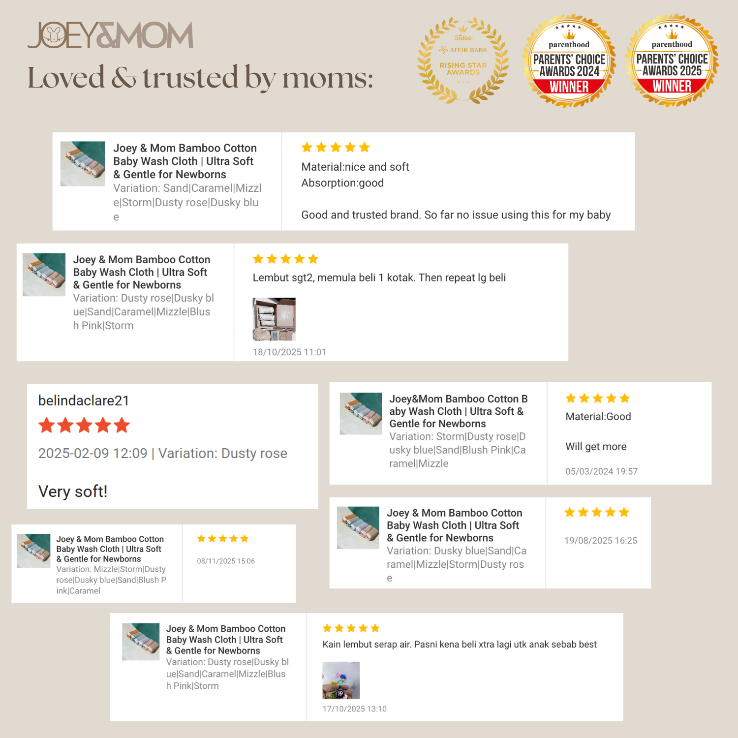 Bamboo-Cotton Baby Washcloth