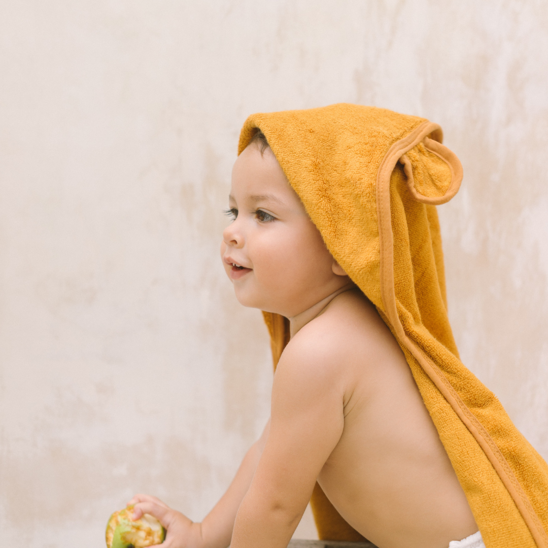 Hooded Towel - Caramel