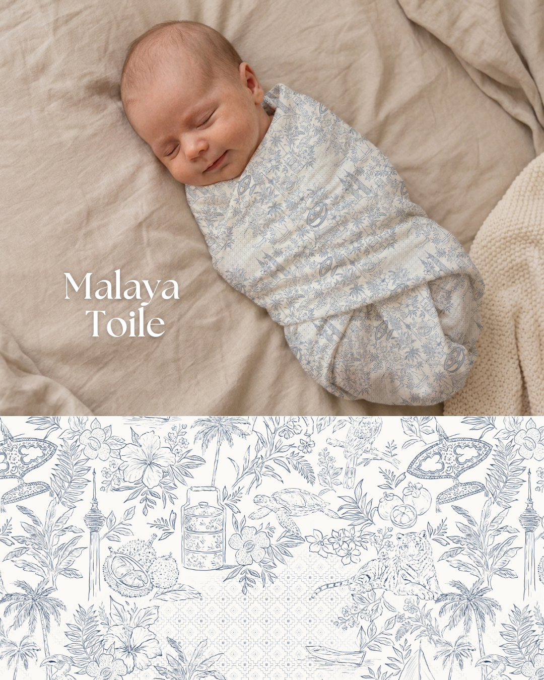 A Piece of Malaysia swaddle set bundle