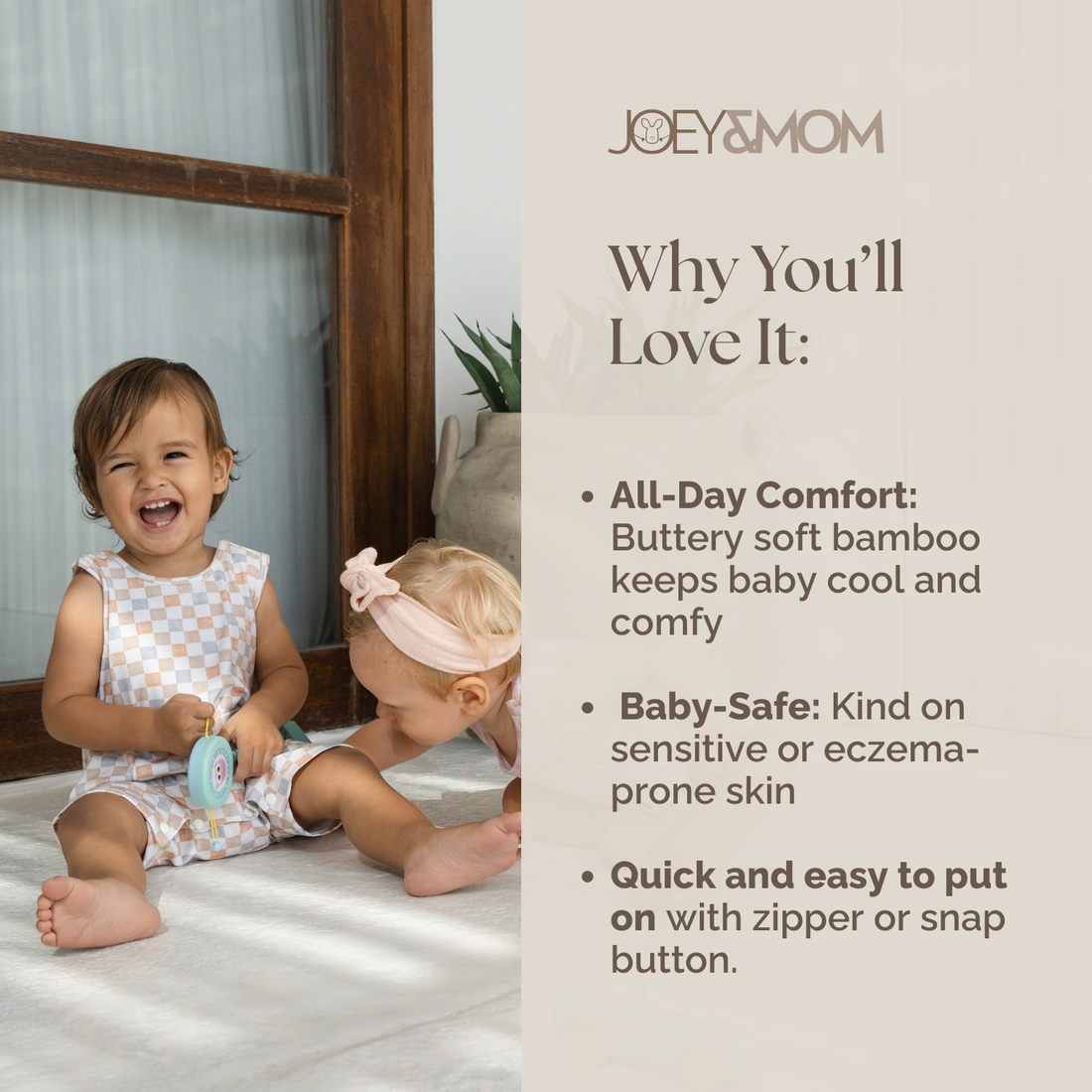 Baby Bamboo Cotton Romper