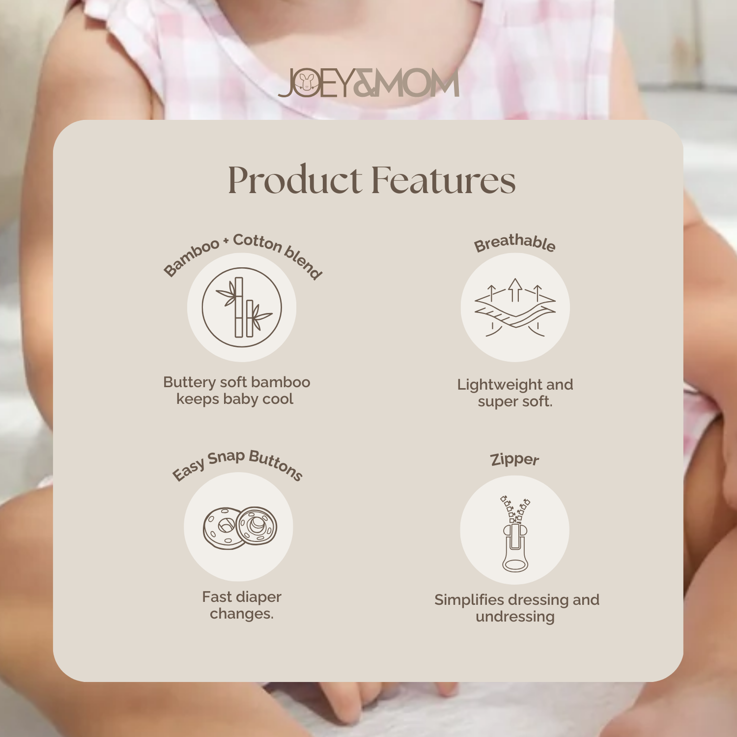 Baby Bamboo Cotton Romper