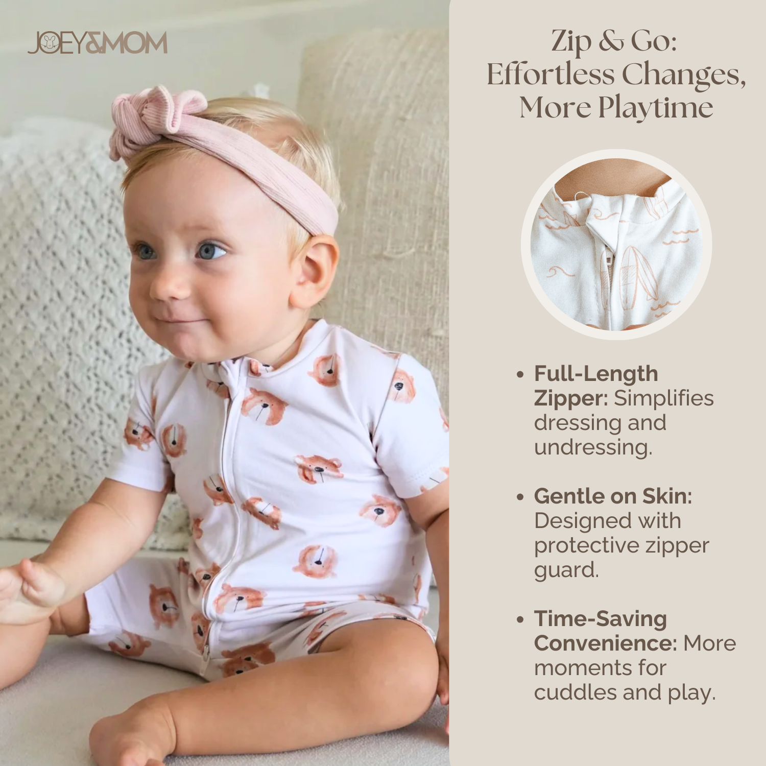 Baby Bamboo Cotton Romper