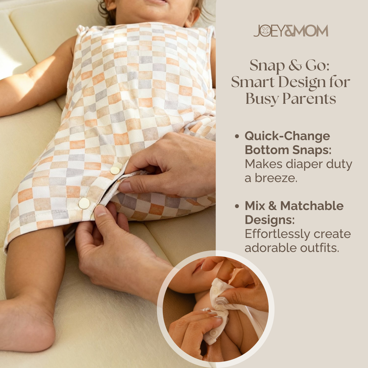 Baby Bamboo Cotton Romper