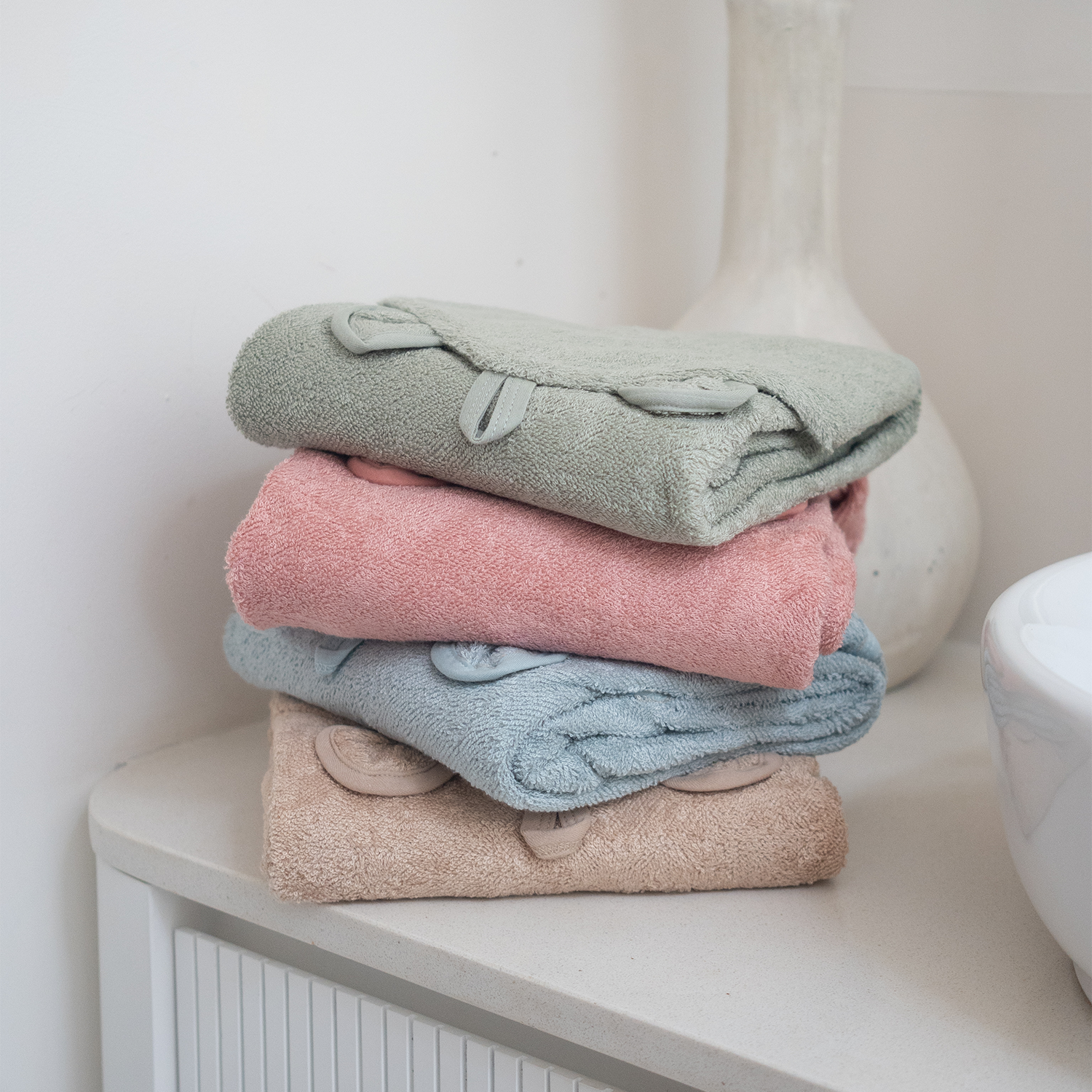 Hooded Towel - Dusky blue