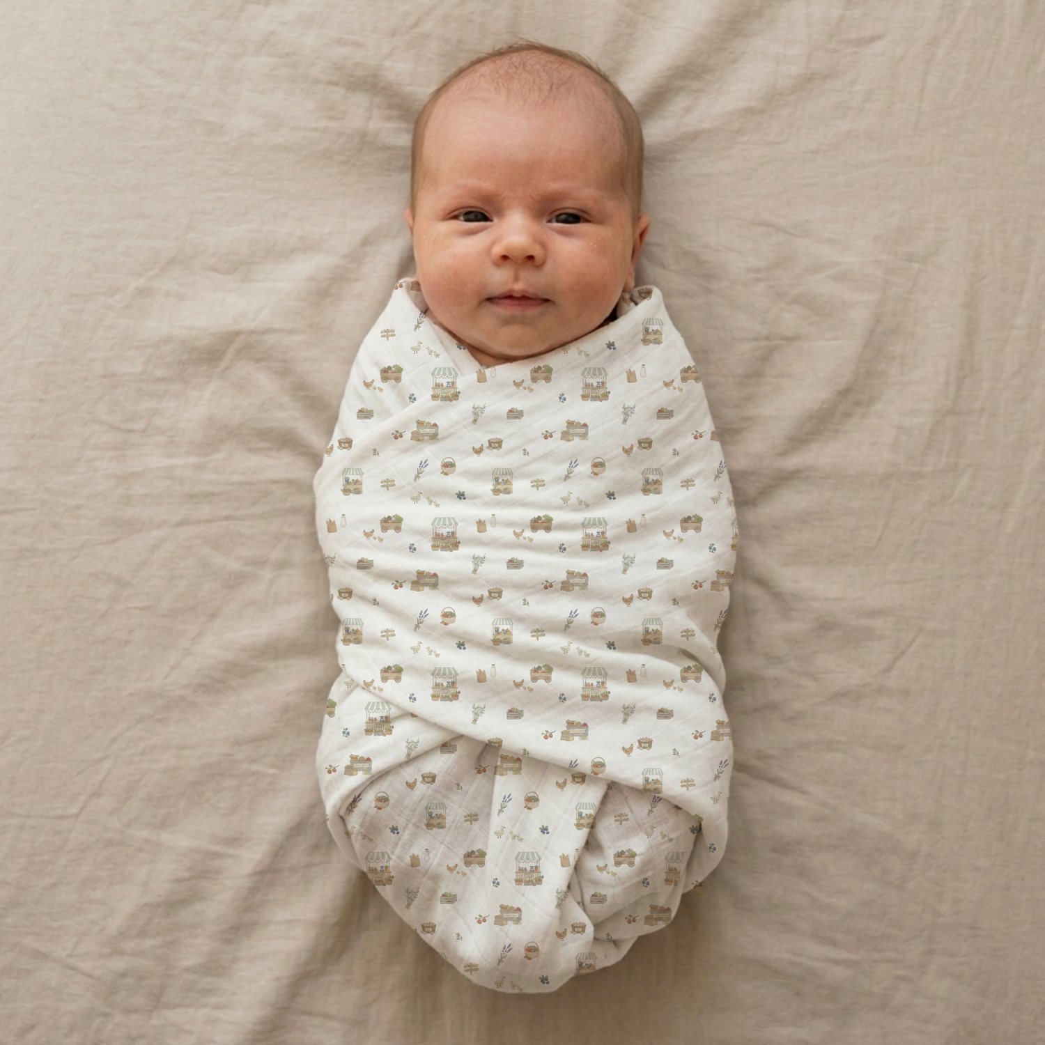 Organic Bamboo Muslin Swaddle