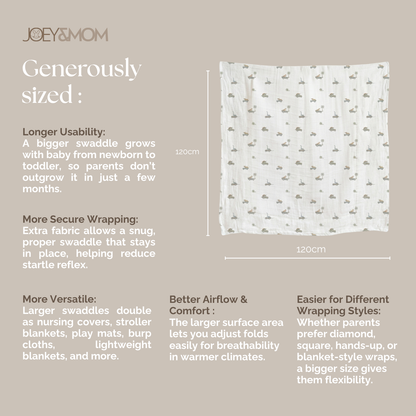 Organic Bamboo Muslin Swaddle