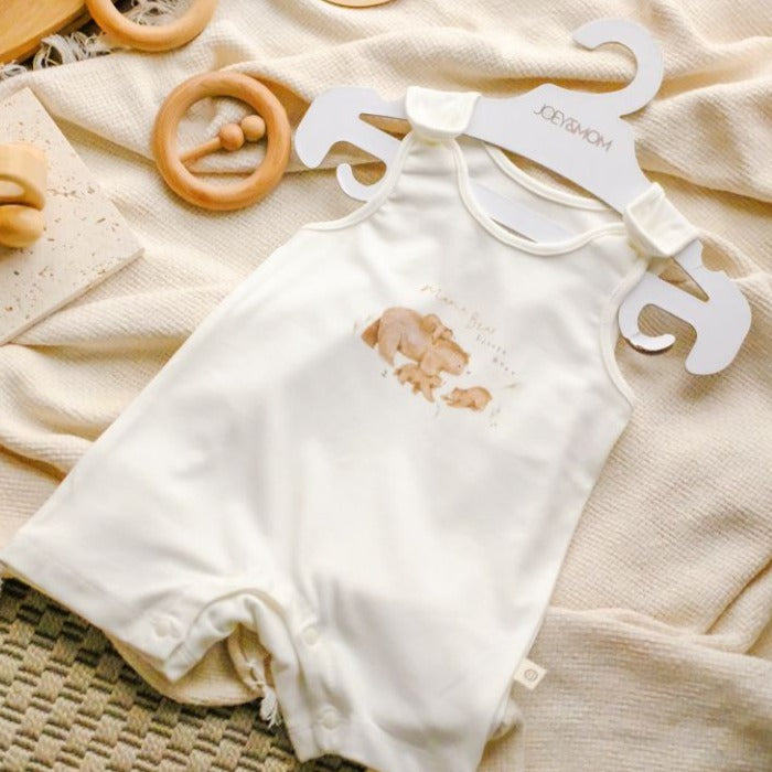 Sleeveless Bamboo Romper - Bear