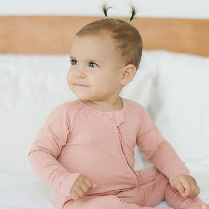 Bamboo Sleepsuit - Coral Crush