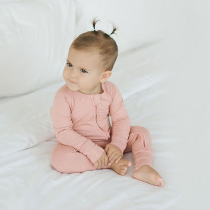 Bamboo Sleepsuit - Coral Crush