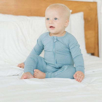 Bamboo Sleepsuit - Blue shadow