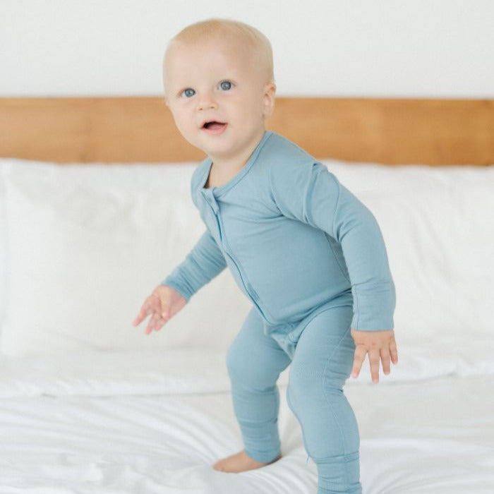 Bamboo Sleepsuit - Blue shadow