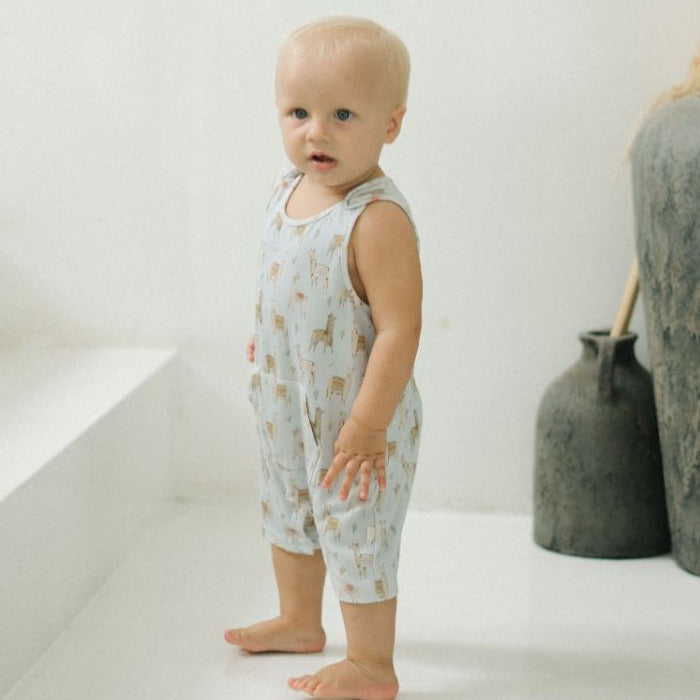 Sleeveless Bamboo Romper - Alpaca II