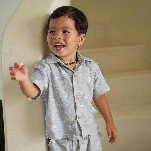 Kids Linen Outfit Set | Breathable Lightweight Baby & Toddler Clothes - JOEY & MOM