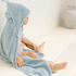 Hooded Towel - Dusky blue