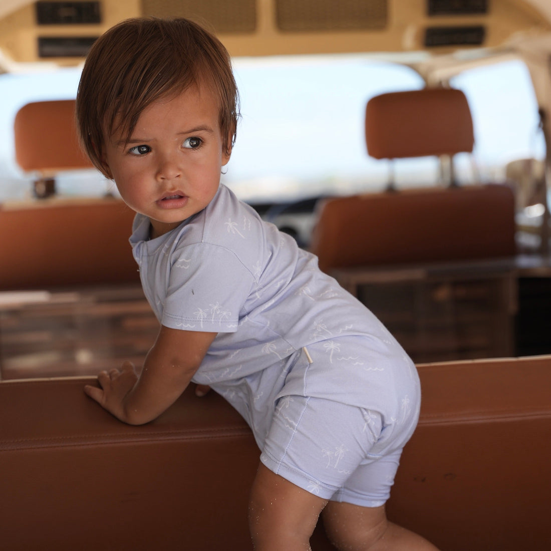 Zipper Romper - Sea Breeze