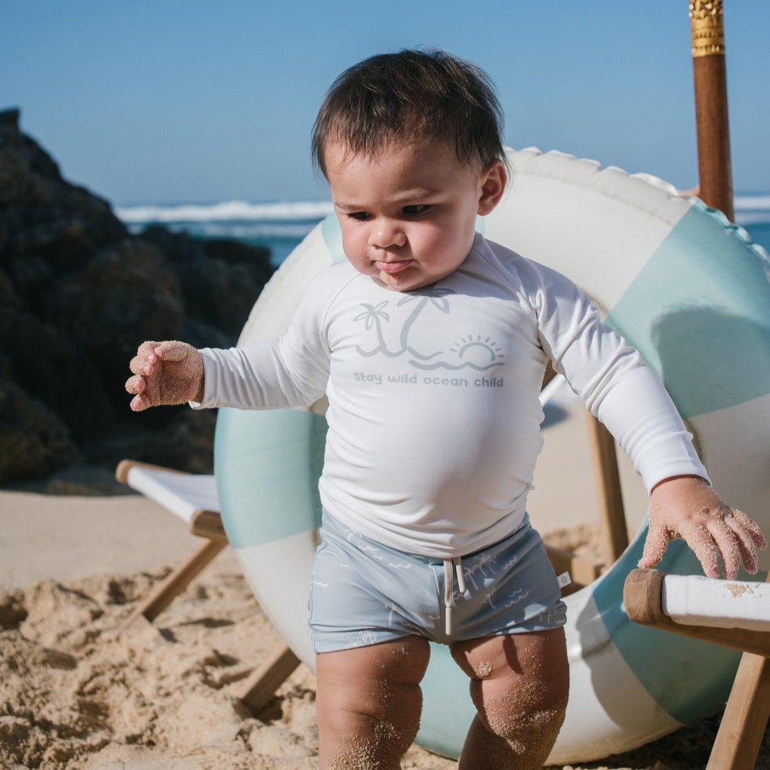 UPF Protected Swimwear - Blue Breeze