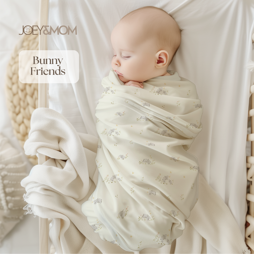 Organic Bamboo Muslin Swaddle Blanket - JOEY &amp; MOM