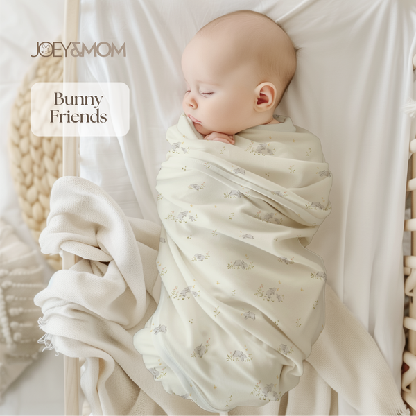 Organic Bamboo Muslin Swaddle Blanket - JOEY & MOM