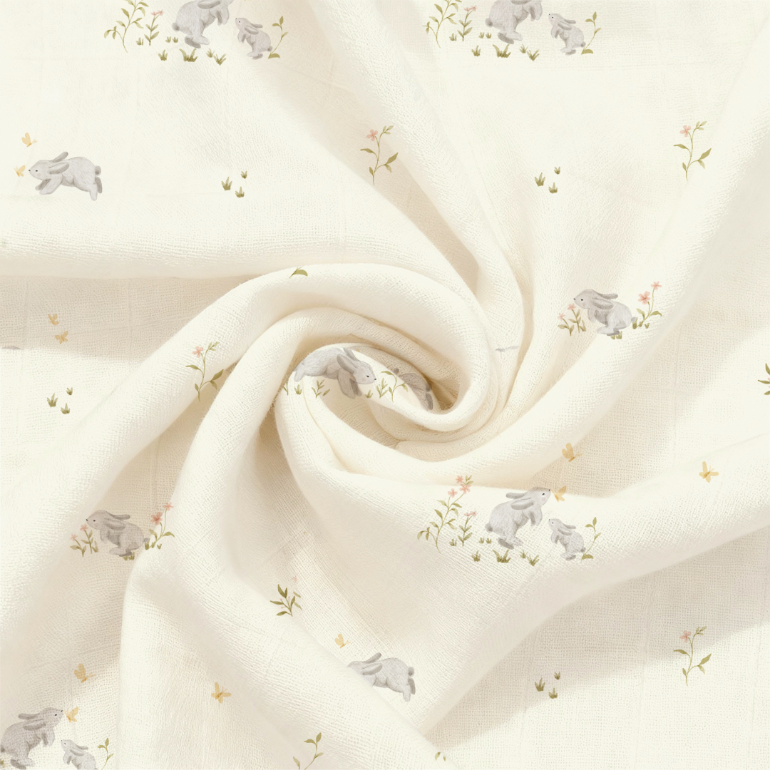 Organic Bamboo Muslin Swaddle Blanket