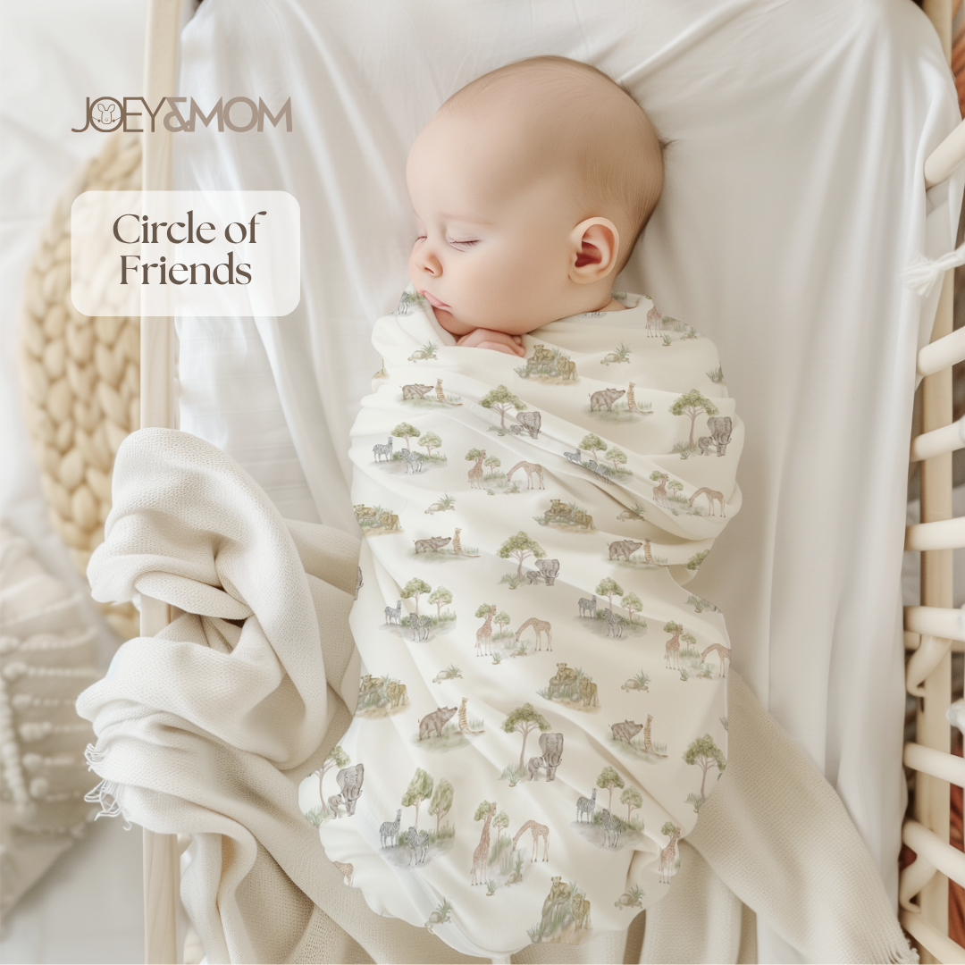 Organic Bamboo Muslin Swaddle Blanket - JOEY &amp; MOM