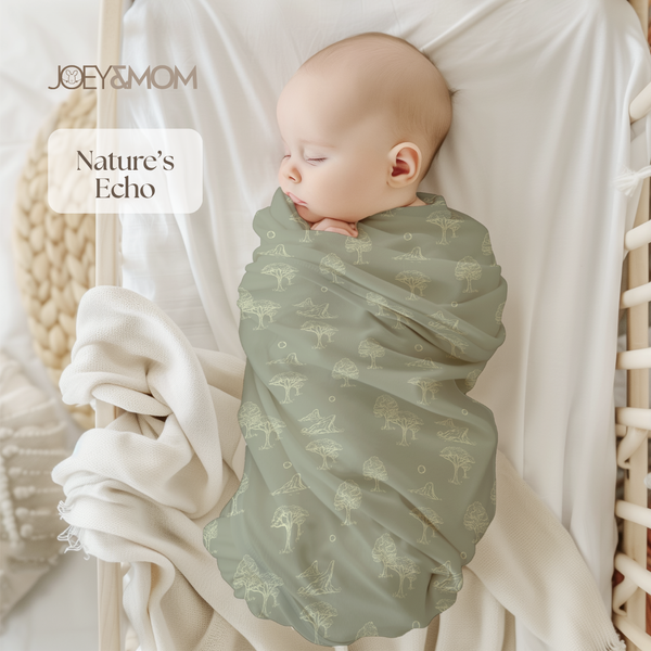 Organic Bamboo Muslin Swaddle Blanket - JOEY & MOM