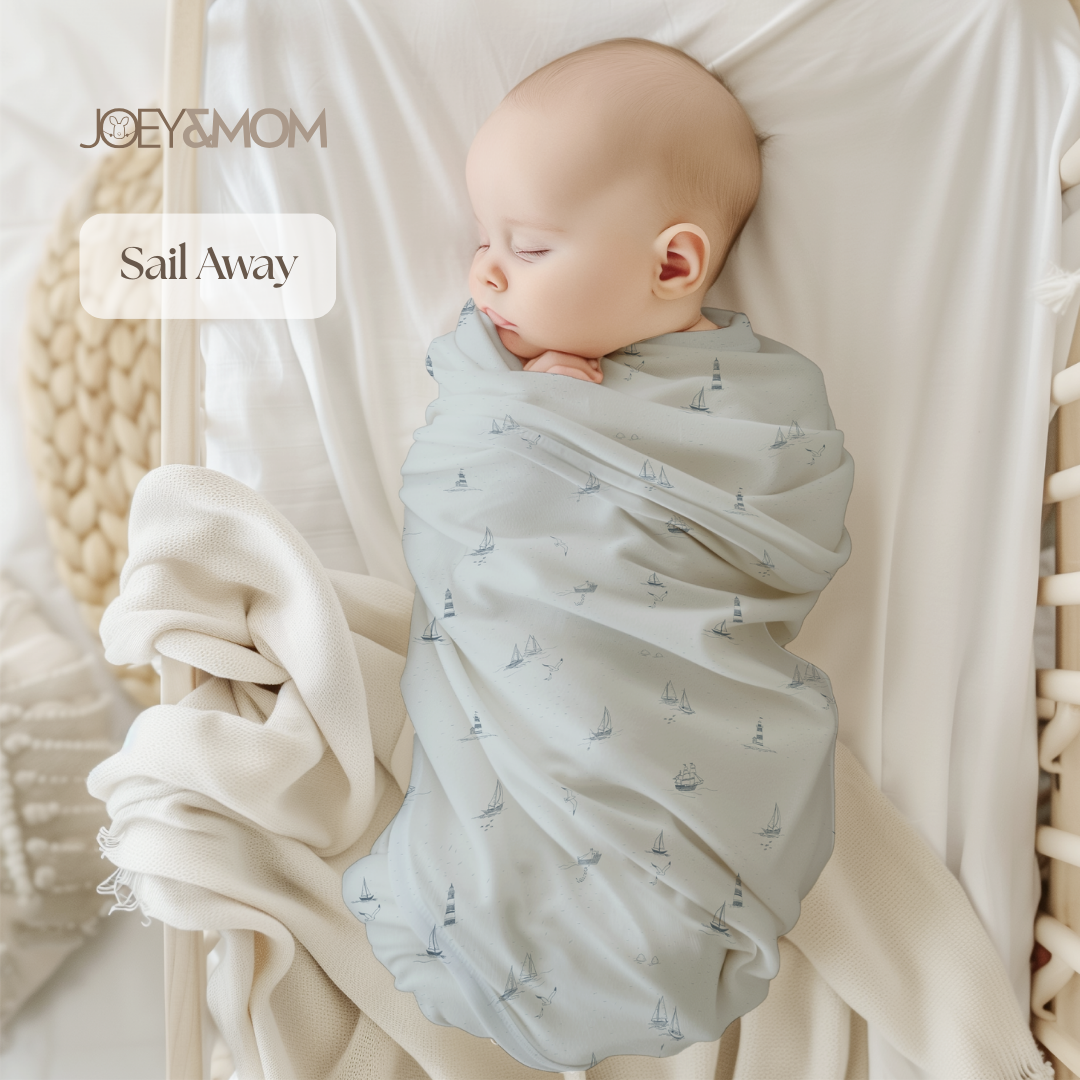 Organic Bamboo Muslin Swaddle Blanket - JOEY &amp; MOM