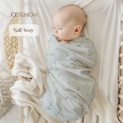 Organic Bamboo Muslin Swaddle Blanket - JOEY &amp; MOM