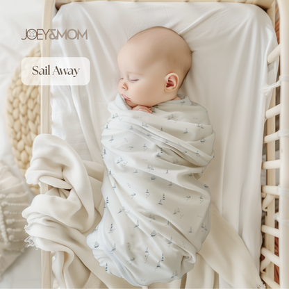 Organic Bamboo Muslin Swaddle Blanket - JOEY &amp; MOM