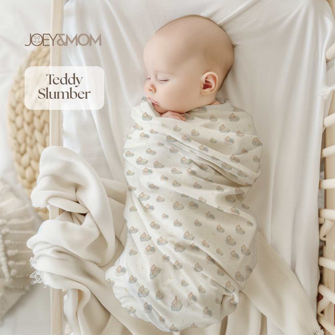Organic Bamboo Muslin Swaddle Blanket - JOEY &amp; MOM